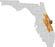 Melbourne County Map